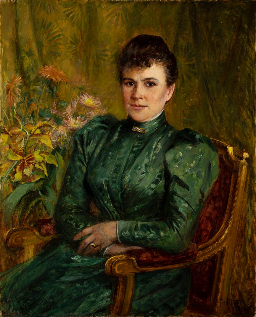 Anna Kjöllerfeldt, o.s. Sinebrychoff (1854-1943) tekijältä Elisabeth Keyser
