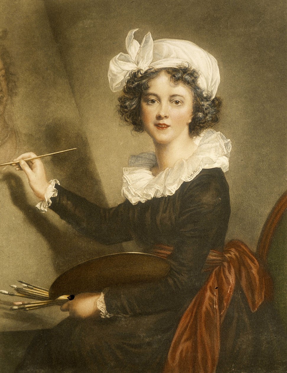 Kaiverrus jäljennös Marie Elisabeth Louise Vigee Le brun (tai Vigee-Lebrun tai Vigee Lebrun tekijältä Elisabeth Louise (after) Vigee Lebrun