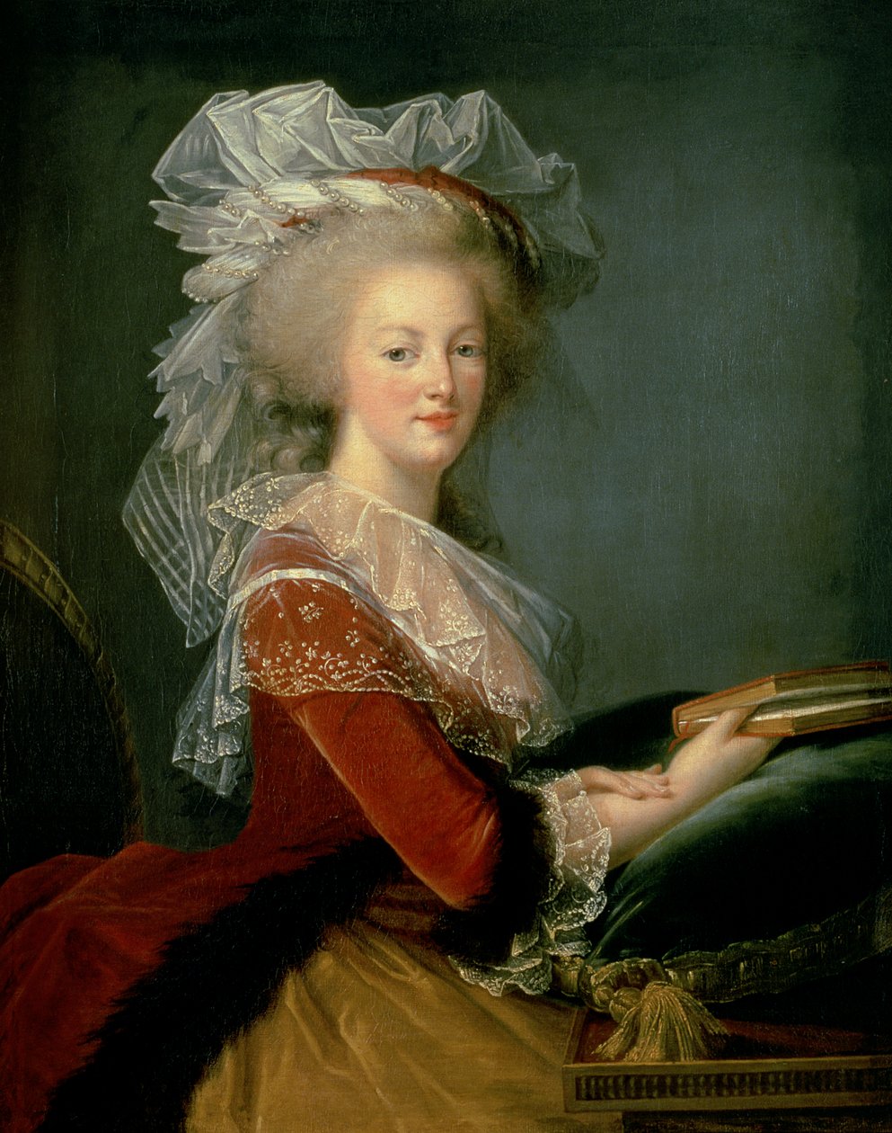 Muotokuva Marie Antoinettesta (1755-93) (öljy kankaalle) tekijältä Elisabeth Louise (studio of) Vigee Lebrun