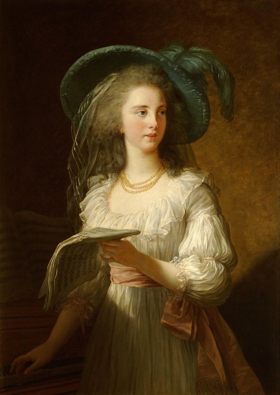Martine-Gabrielle-Yoland de Polastron (1745-1793), Polignacin herttuatar. tekijältä Élisabeth Louise Vigée Le Brun