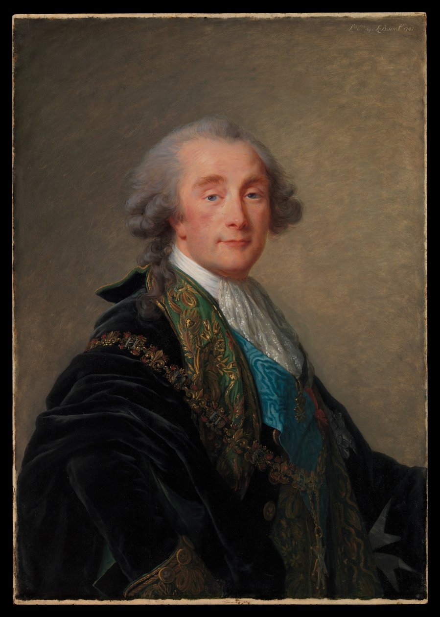 Alexander Charles Emmanuel de Crussol-Florensac (1743–1815) tekijältä Elisabeth Louise Vigee Lebrun