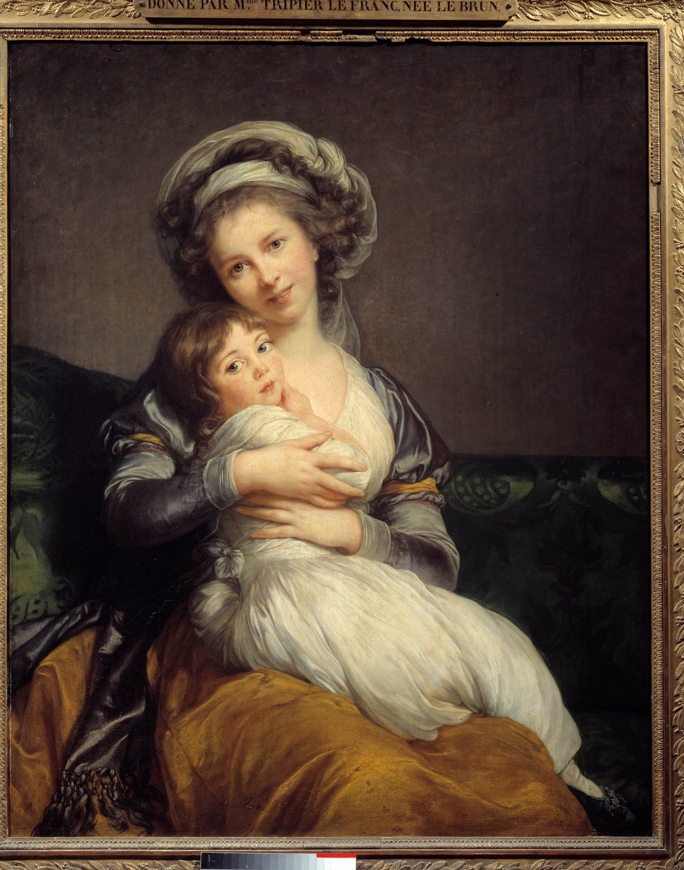 Madame Vigee-Le Brun ja hänen tyttärensä Jeanne Marie-Louise (1780-1819) Marie Elisabeth Louise Vigee Le brunin (tai Vigee-Lebrunin tai Vigee Lebrunin) maalaus (1755-1842). 1789 Su. 1,05 x 0,84 Musee du Louvre, Pariisi - Madame Vigee-Le Brun ja hänen tyttä tekijältä Elisabeth Louise Vigee Lebrun