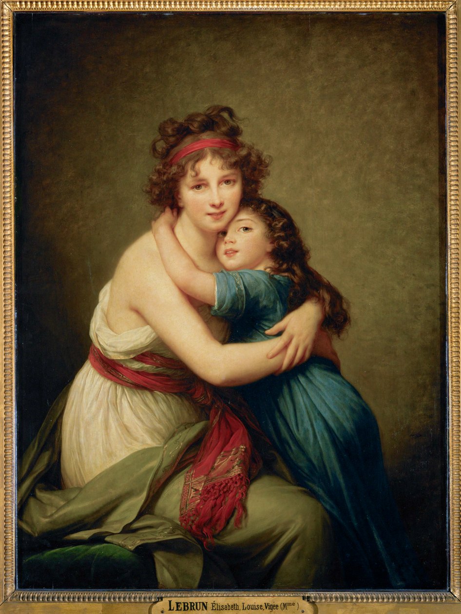 Madame Vigee-Le Brun ja hänen tyttärensä Julie ... tekijältä Elisabeth Louise Vigee-Lebrun