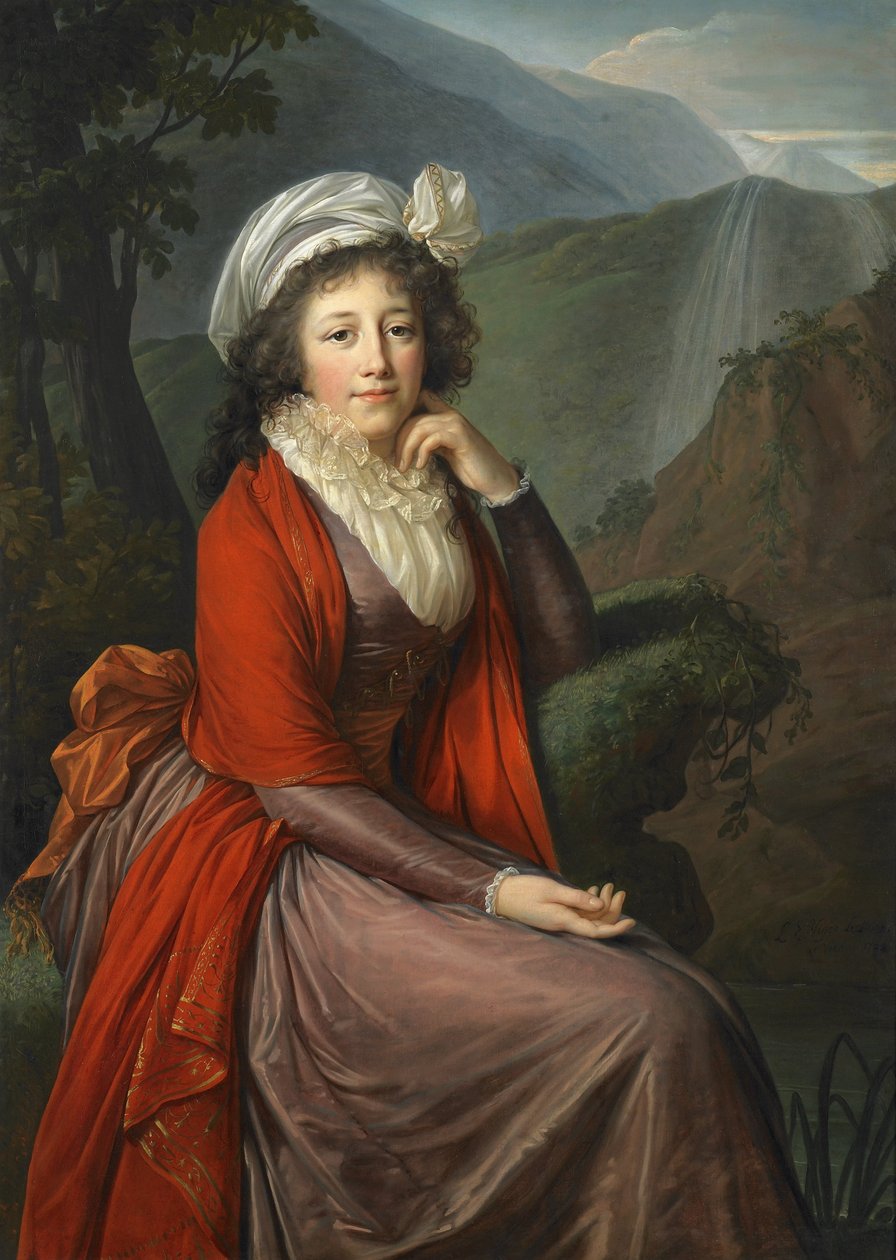 Kreivitär Maria Theresia Bucquoin muotokuva tekijältä Elisabeth Louise Vigee Lebrun