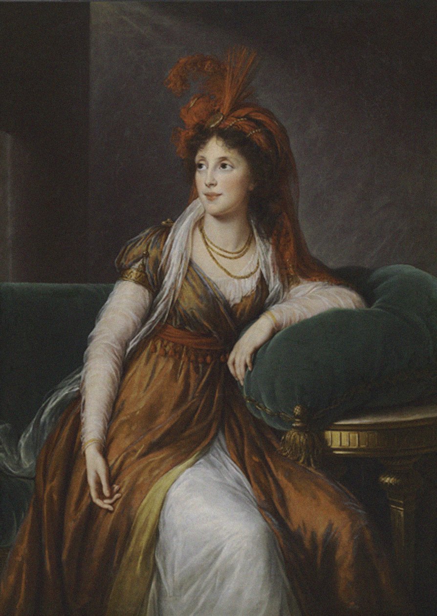 Kreivitär Anna Aleksandrovin Goethe, polviprinsessa Bagrašini-Gruzinskaja 1-6, tekijältä Elisabeth Louise Vigee Lebrun