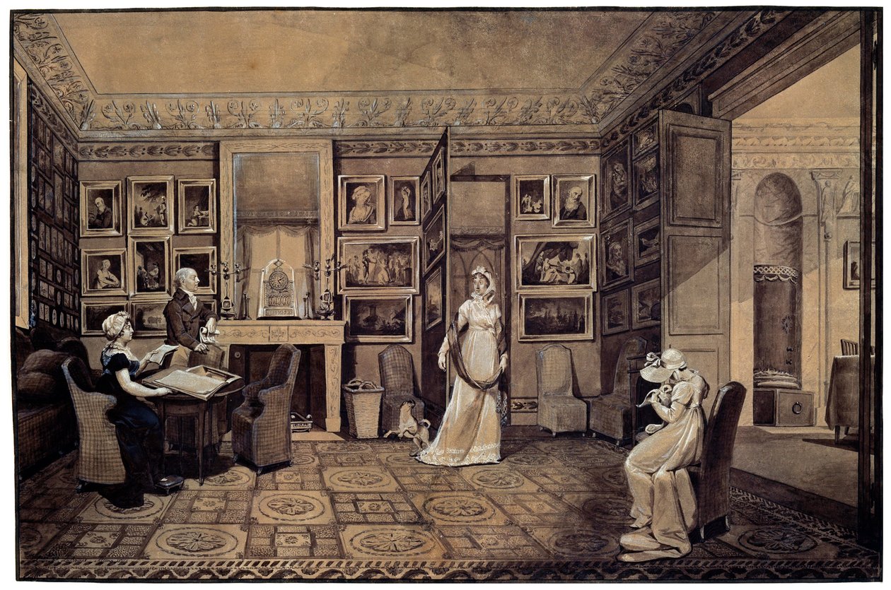Sali Baryatinsky-talossa Altonassa, 1807. tekijältä Elisabeth Louise Vigee Lebrun