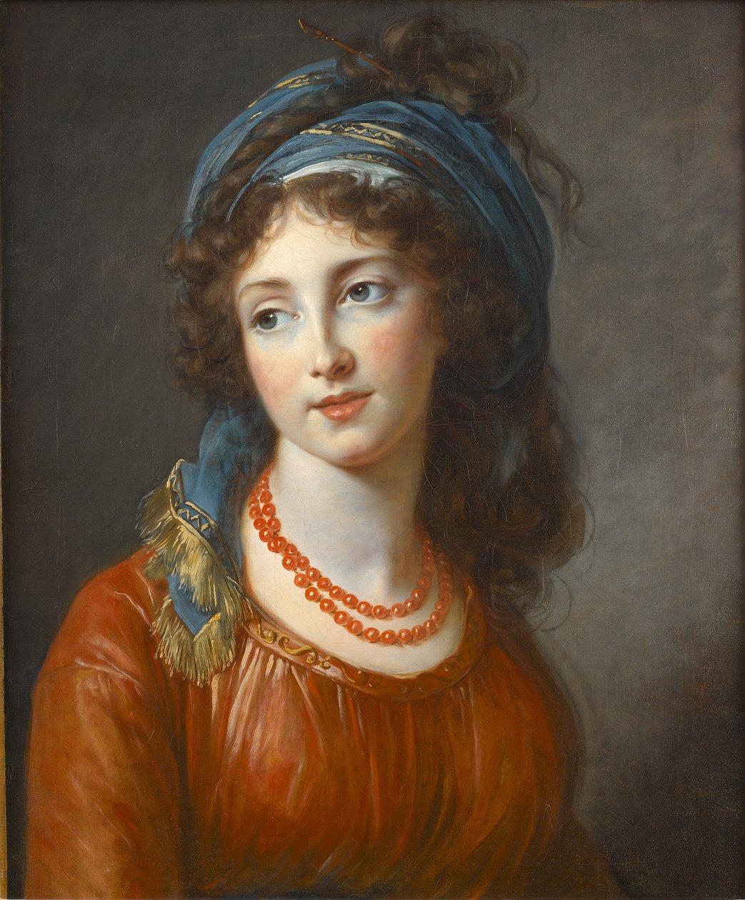 Aglaé de Gramontin muotokuva, os. de Polignac 1768-1812, 1794 tekijältä Elisabeth Louise Vigee Lebrun
