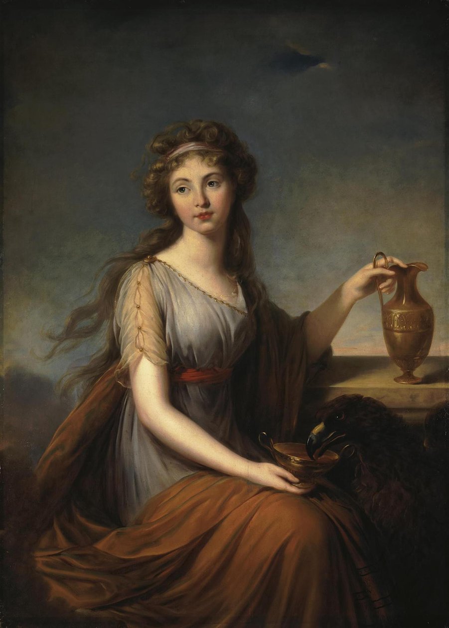 Muotokuva Anna Pittistä Hebenä, 1792 tekijältä Elisabeth Louise Vigee Lebrun