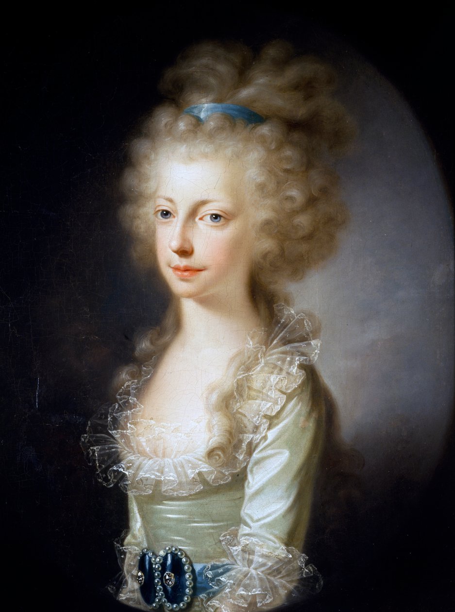 Itävallan arkkiherttuatar Maria Clementinan muotokuva (öljy kankaalle) tekijältä Elisabeth Louise Vigee Lebrun