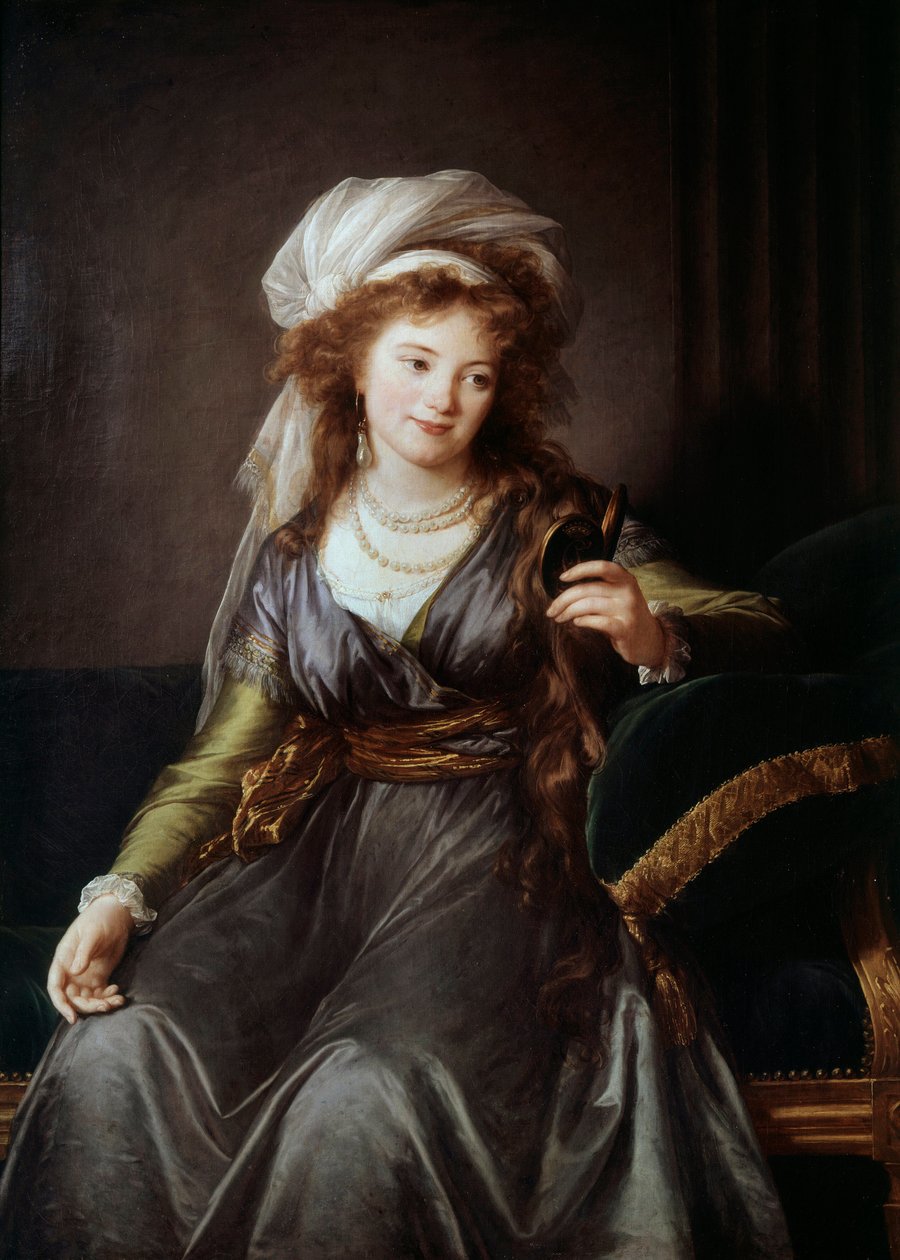 Muotokuva kreivitär Katariina Vassiljevna Skavronskaiasta (1761-1829), Katariina II:n kunniarouva, Potjomkinin veljentytär ja emäntä. Marie Elisabeth Louise Vigee Le brunin (tai Vigee-Lebrunin tai Vigee Lebrunin) maalaus (1755-1842) tekijältä Elisabeth Louise Vigee Lebrun
