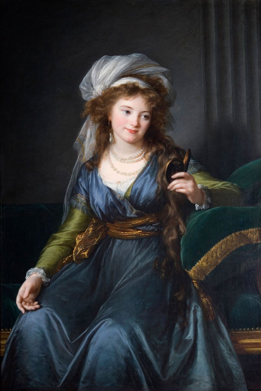 Kreivitär Jekaterina Skavronskajan muotokuva, os. von Engelhardt 1761-1829 tekijältä Elisabeth Louise Vigee Lebrun