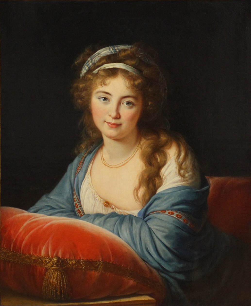 Kreivitär Jekaterina Skavronskajan muotokuva, os. von Engelhardt 1761-1829, 1796 tekijältä Elisabeth Louise Vigee Lebrun