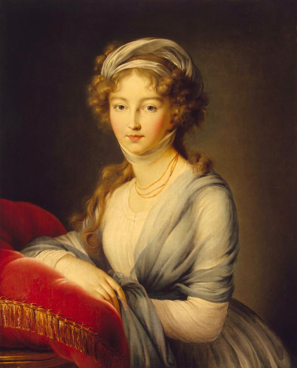 Muotokuva keisarinna Elizabeth Alekseijevnasta, Badenin prinsessa Louise 1779-1826, 1798 tekijältä Elisabeth Louise Vigee Lebrun