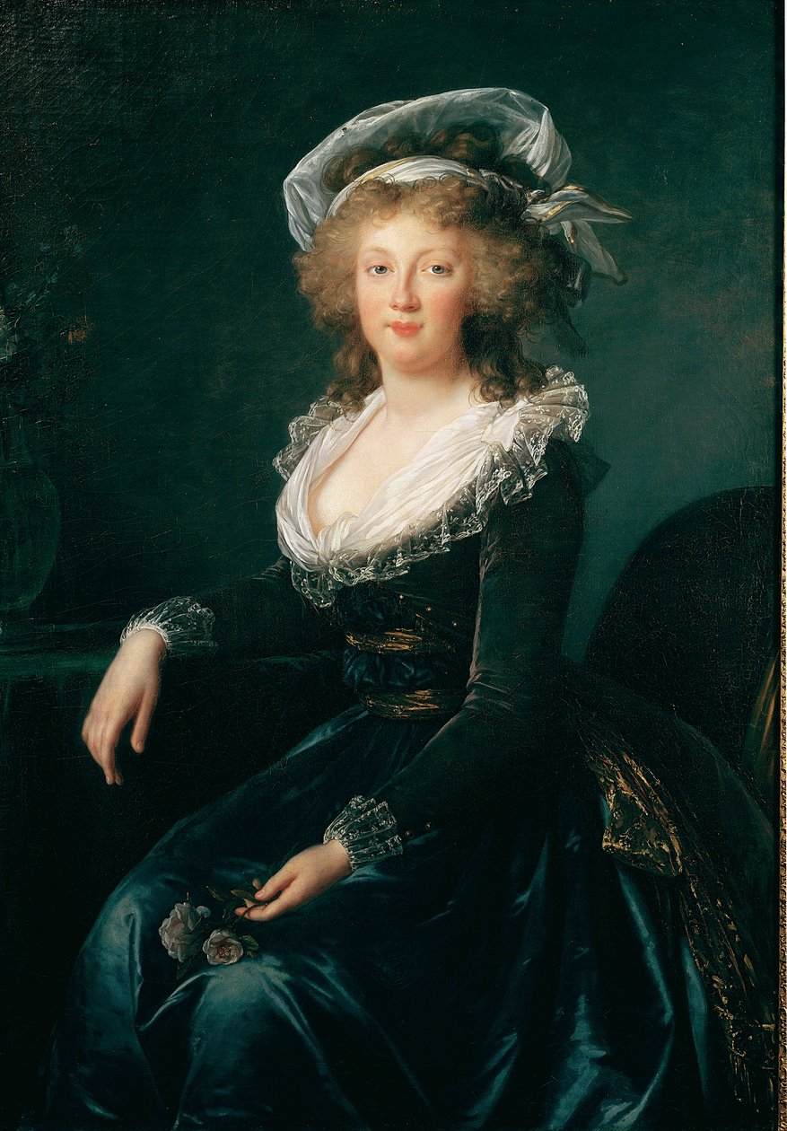Muotokuva Marie Theresestä Bourbon Napolista, Napolin ja Sisilian kuningattaresta (1772-1807), sitten Itävallan Francois II:n vaimosta Elisabeth Vigee Lebrunin (1755-1842) maalaus 1790 Napoli, museo di Capodimonte - Prinsessa Maria Teresa (1735) (myöhemmin tekijältä Elisabeth Louise Vigee Lebrun