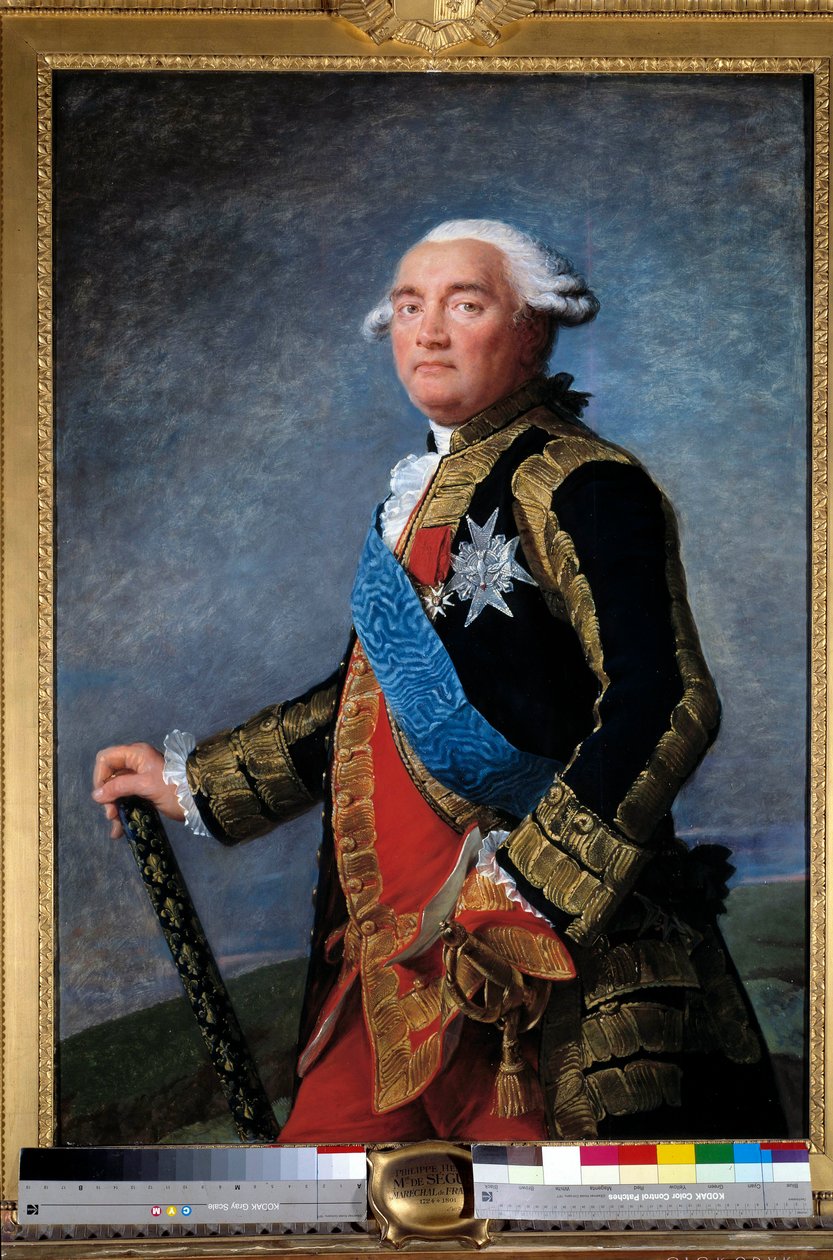 Muotokuva Philippe Henristä, markiisi de Segurista (1724-1801) Ranskan ministerin marechalista Marie Elisabeth Louise Vigee Le Brunin (tai Vigee-Lebrunin tai Vigee Lebrunin) maalaus (1755-1842). 1789. Koko 1,15x0,81 m. - Segurin markiisin Philippe Henrin m tekijältä Elisabeth Louise Vigee Lebrun