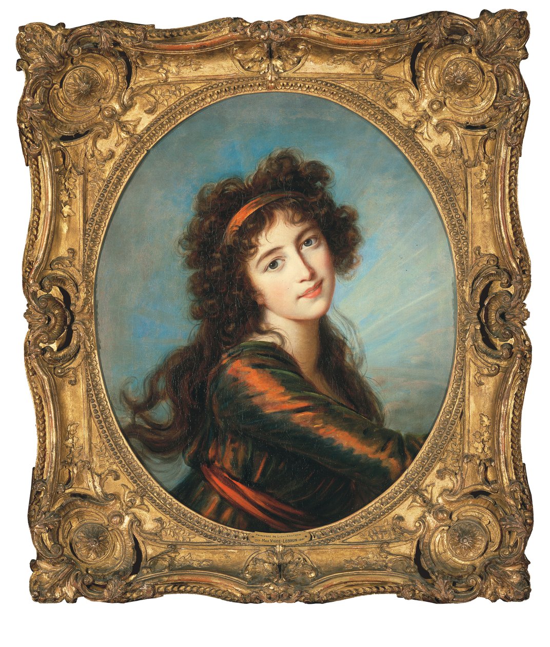 Prinsessa Caroline de Liechtensteinin muotokuva tekijältä Elisabeth Louise Vigee Lebrun