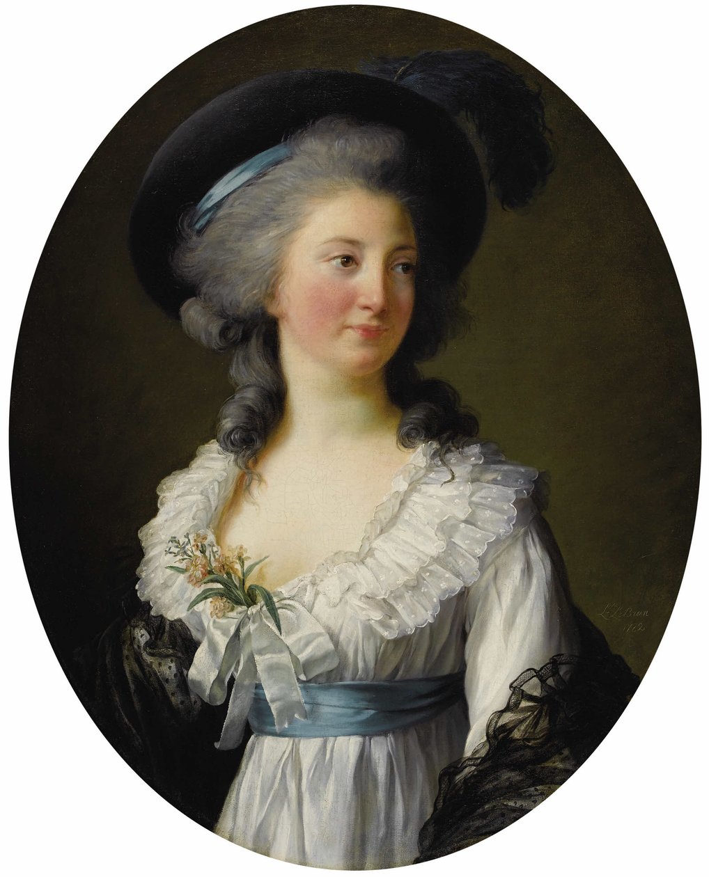 Prinsessa Elzbieta Izabela Lubomirskan muotokuva, kreivitär Czartoryska 1736-1816 tekijältä Elisabeth Louise Vigee Lebrun