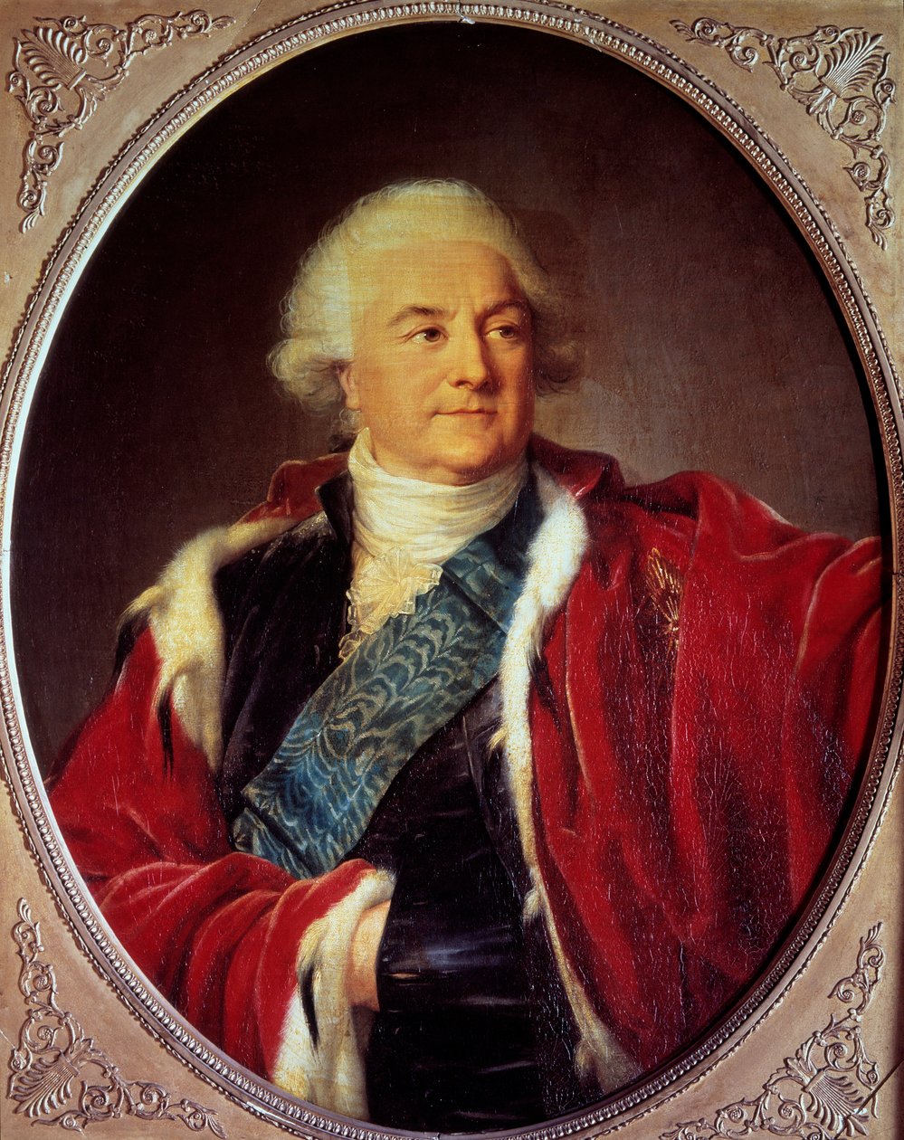 Stanislaus Auguste Poniatowskin (1732-1798) Puolan kuninkaan muotokuva Marie Elisabeth Louise Vigee Le brunin (tai Vigee-Lebrunin tai Vigee Lebrunin) maalaus (1755-1842) 1797 Su. 0,93x0,74 m Versaillesin linnamuseo tekijältä Elisabeth Louise Vigee Lebrun