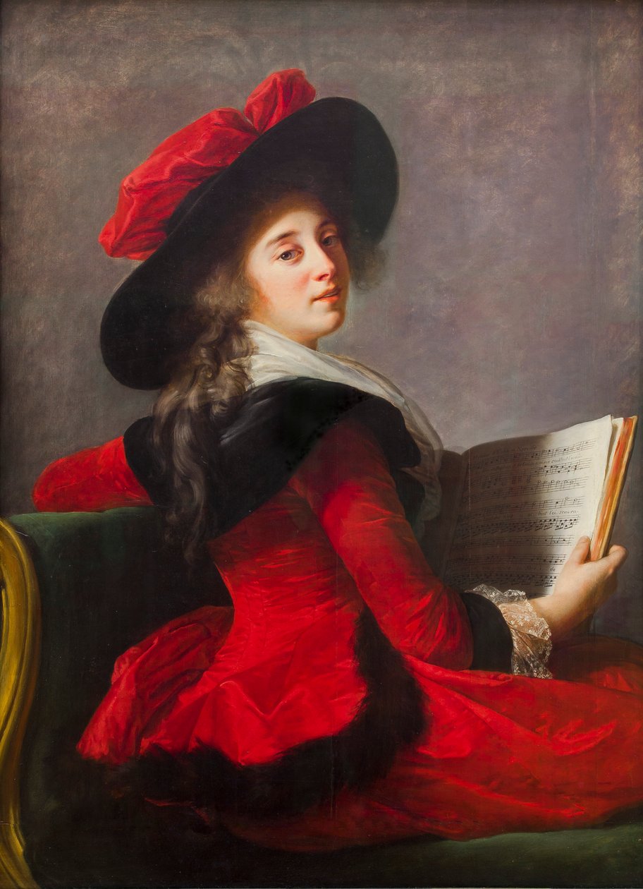 Paronitar Crussolin muotokuva, Henri-Charles-Emmanuel de Crussol-Florensacin vaimo, os. Anne Mari tekijältä Elisabeth Louise Vigee Lebrun