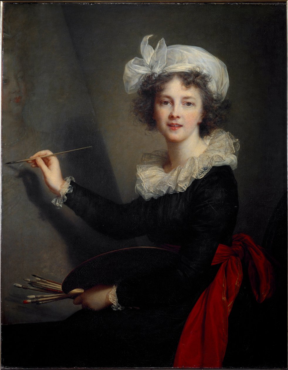 Omakuva, n. 1791 (öljy kankaalle) tekijältä Elisabeth Louise Vigee Lebrun