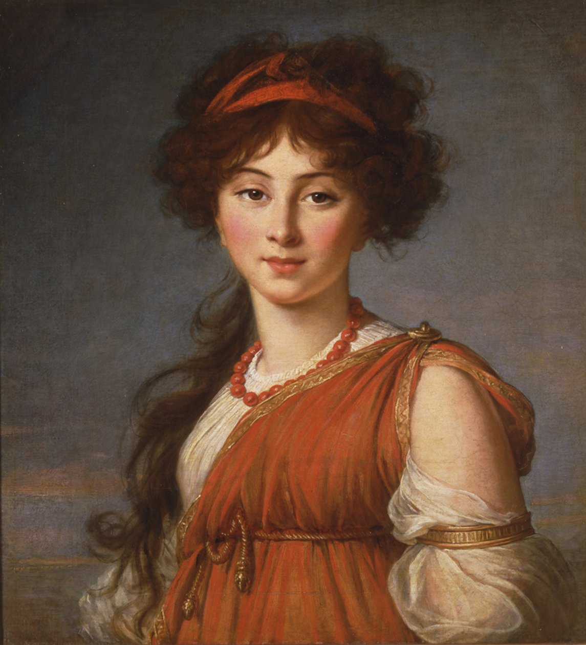 Varvara Ivanovna Naryshkina, s. Ladomirsky 1785-1840, 1800 tekijältä Elisabeth Louise Vigee Lebrun