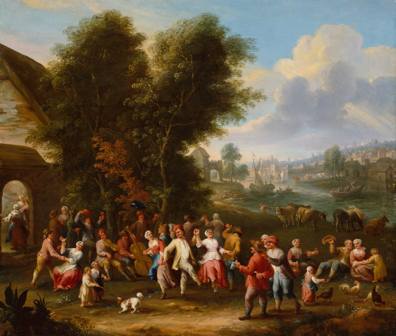 A Village Kermesse (öljy kankaalle) tekijältä Elisabeth Seldron