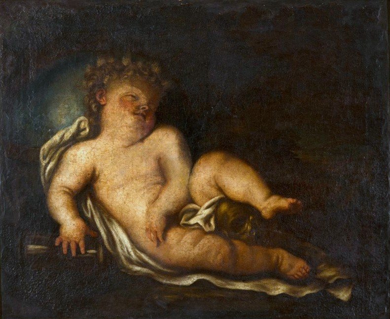 Lapsuus, jolla on elämän ja kuoleman ominaisuudet tekijältä Elisabetta Sirani