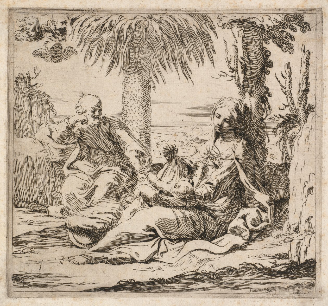 Lepo pakomatkalla Egyptiin tekijältä Elisabetta Sirani