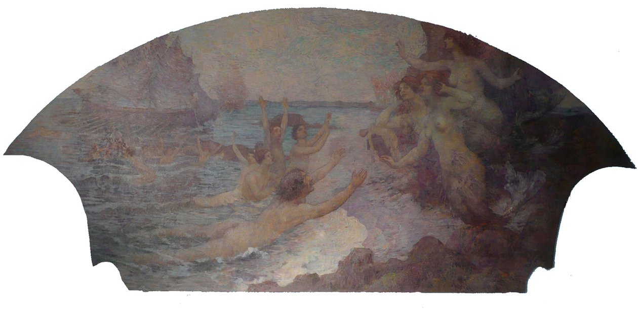 Lyric Arts - Musical Inspiration - Rio de Janeiron kaupunginteatterin aulan sivupaneeli tekijältä Eliseu Visconti