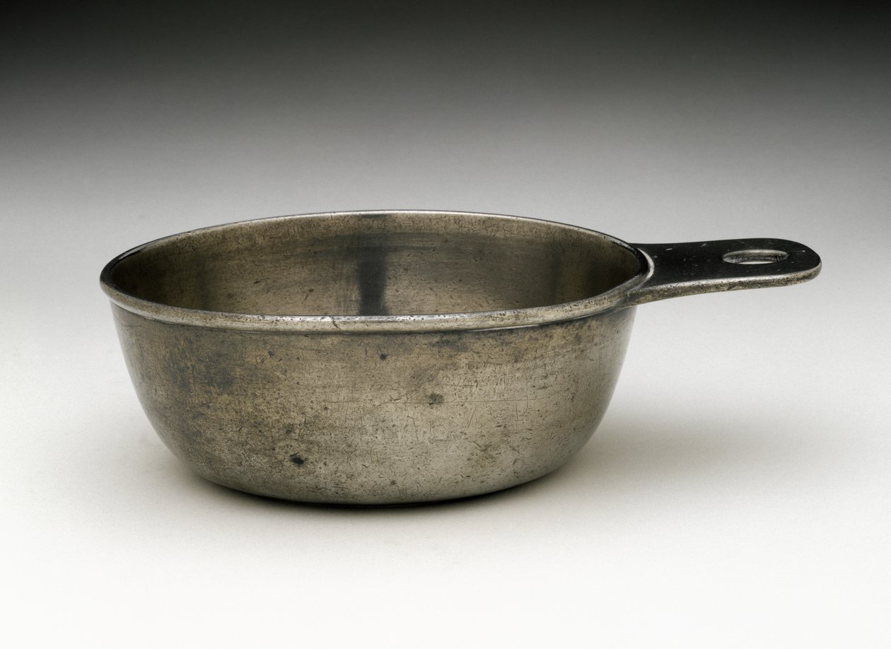 Porringer, c. 1780-1790 (tina) tekijältä Elisha (attr.to) Kirk