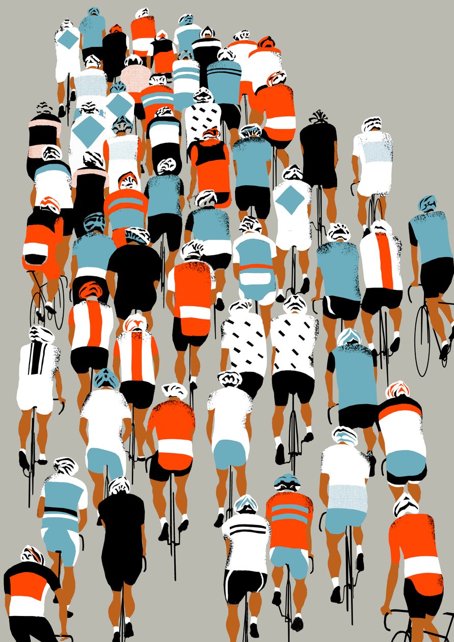 Peloton, 2013 (silkkipainatus) tekijältä Eliza Southwood