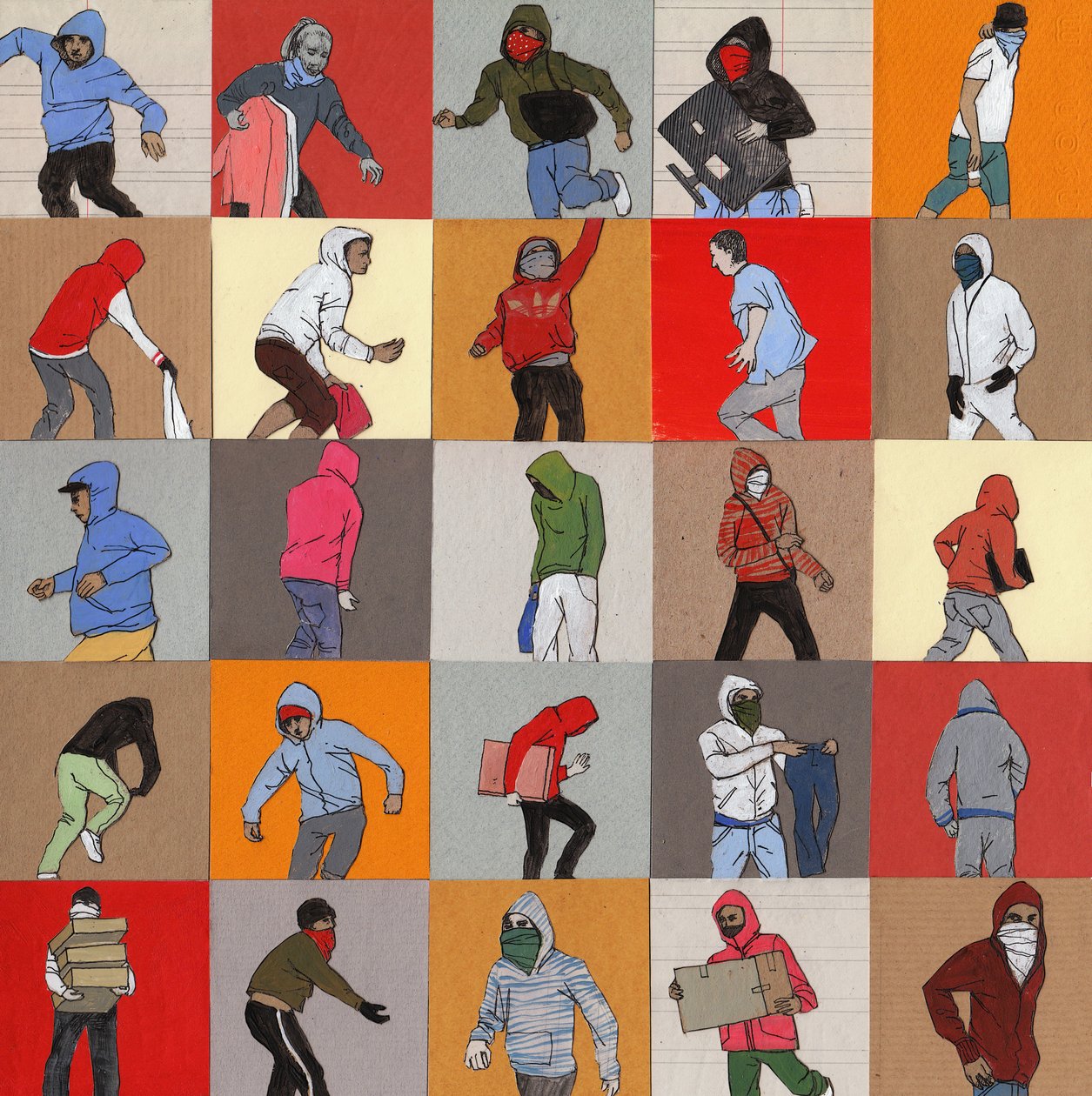 Rioters, 2014 (silmäpainatus) tekijältä Eliza Southwood