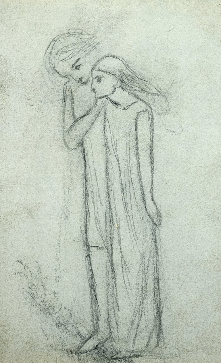 Idea "La Belle Dame Sans Merci" (katso myös 200314) tekijältä Elizabeth Eleanor Siddal