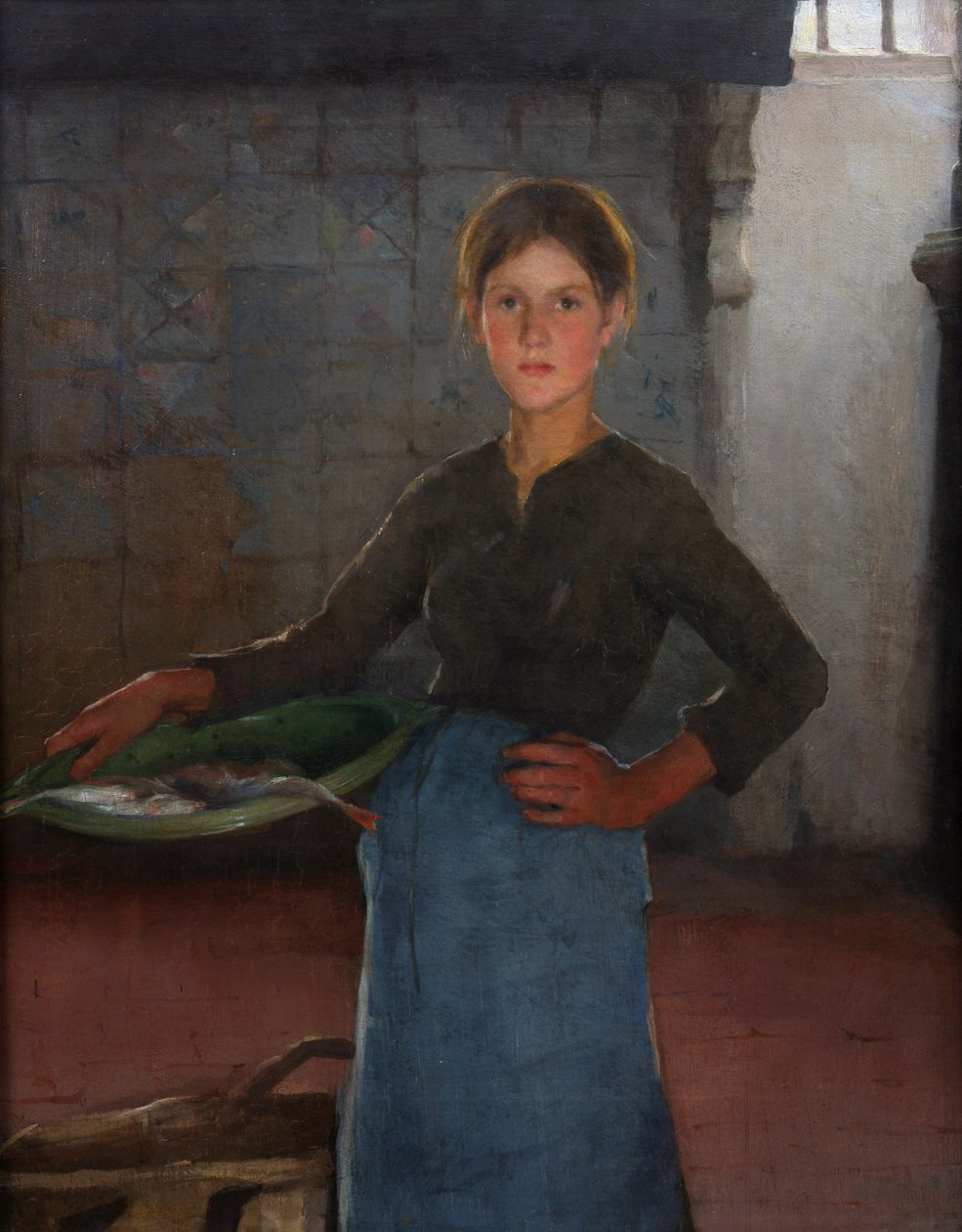Zandvoort Fishergirl, 1884 tekijältä Elizabeth Adela Stanhope Forbes
