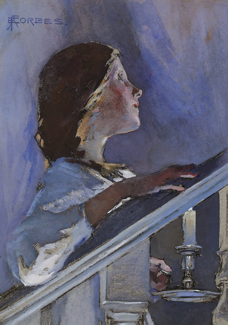 Hyvää yötä, noin 1890 tekijältä Elizabeth Adela Stanhope Forbes