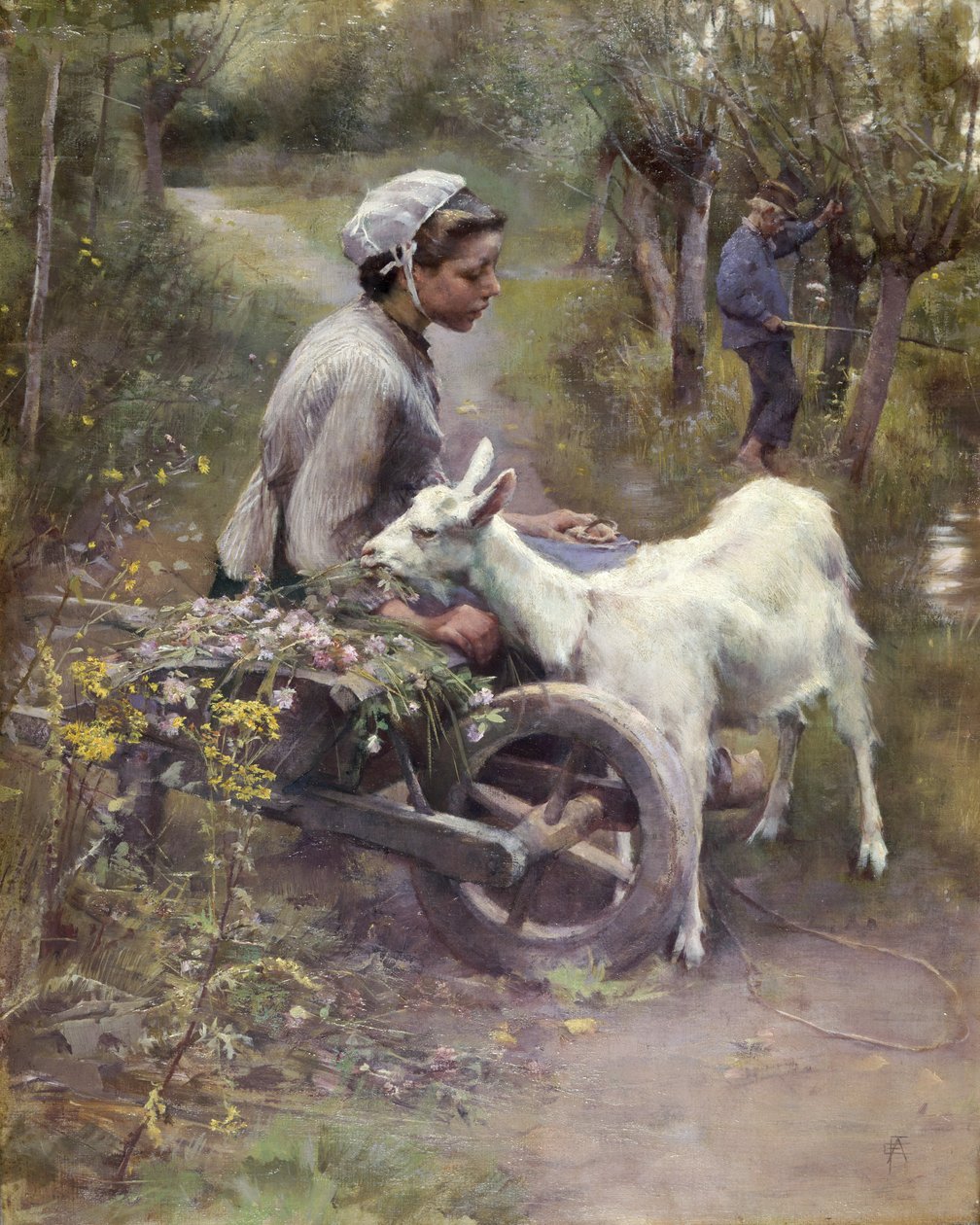 Jean, Jeanne ja Jeannette, näyttely 1892 (öljy kankaalle) tekijältä Elizabeth Adela Stanhope Forbes