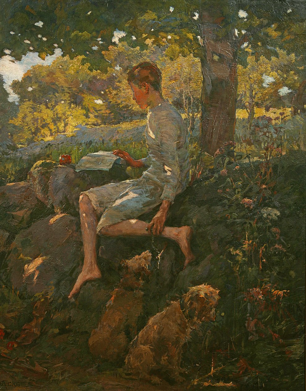 Puoliloma, 1909 tekijältä Elizabeth Adela Stanhope Forbes