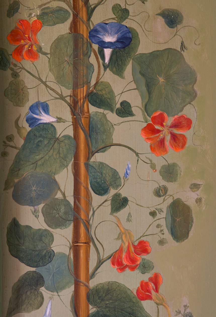 Seinämaalaus piknikhuoneessa, Kew Palace, Lontoo, Iso-Britannia, n. 1804 (seinämaalaus) tekijältä Elizabeth Princess