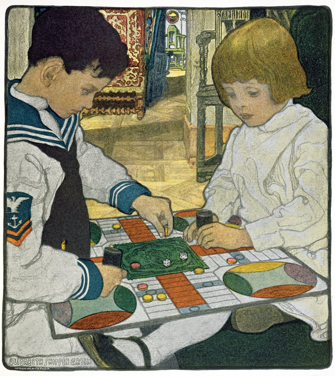 Sateinen iltapäivä tekijältä Elizabeth Shippen Green