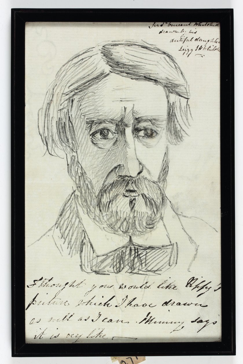Sir St Vincent Keene Hawkins-Whitshed Bart (kynä paperilla) tekijältä Elizabeth Sophia Hawkins Whitshed