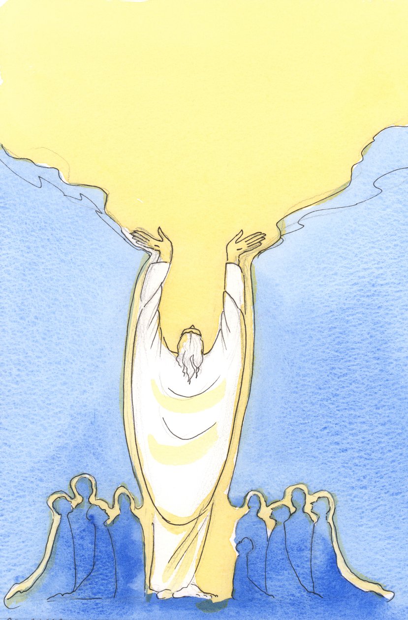 Koska Jeesus Kristus on niin Jumala kuin ihminen, ja läsnä keskuudessamme messussa, 2003 (paperilla) tekijältä Elizabeth Wang