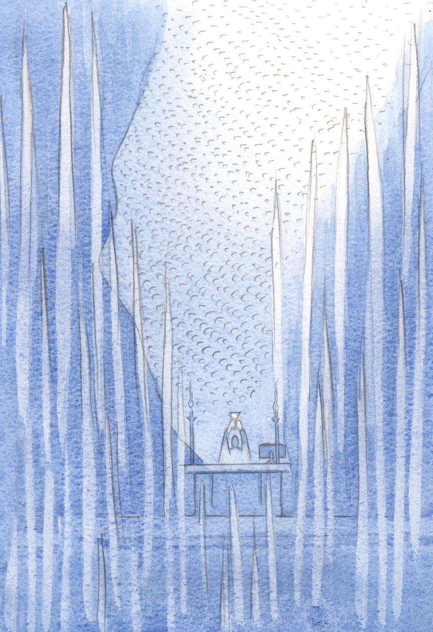 Palvojien ja enkelien lisäksi verho halkesi; tuhannet pyhät sielut ylistivät Isää Kristuksen kautta., 2001 (paperilla) tekijältä Elizabeth Wang