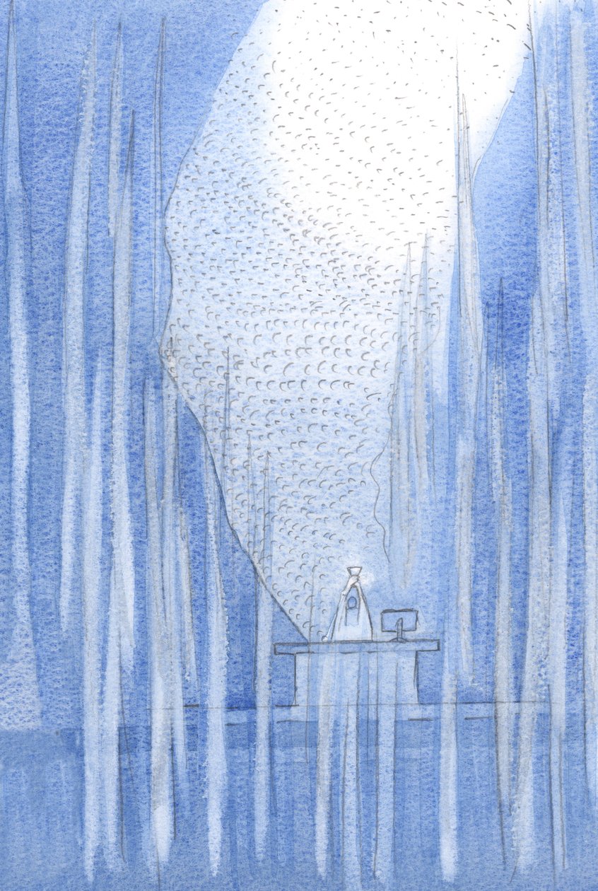 Palvojien ja enkelien lisäksi verho halkesi; tuhannet pyhät sielut ylistivät Isää Kristuksen kautta., 2001 (paperilla) tekijältä Elizabeth Wang