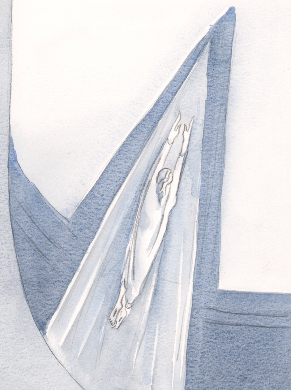 Kristus astui taivaaseen valkoisiin pukeutuneena, ja me seuraamme tietä., 2001 (paperilla) tekijältä Elizabeth Wang