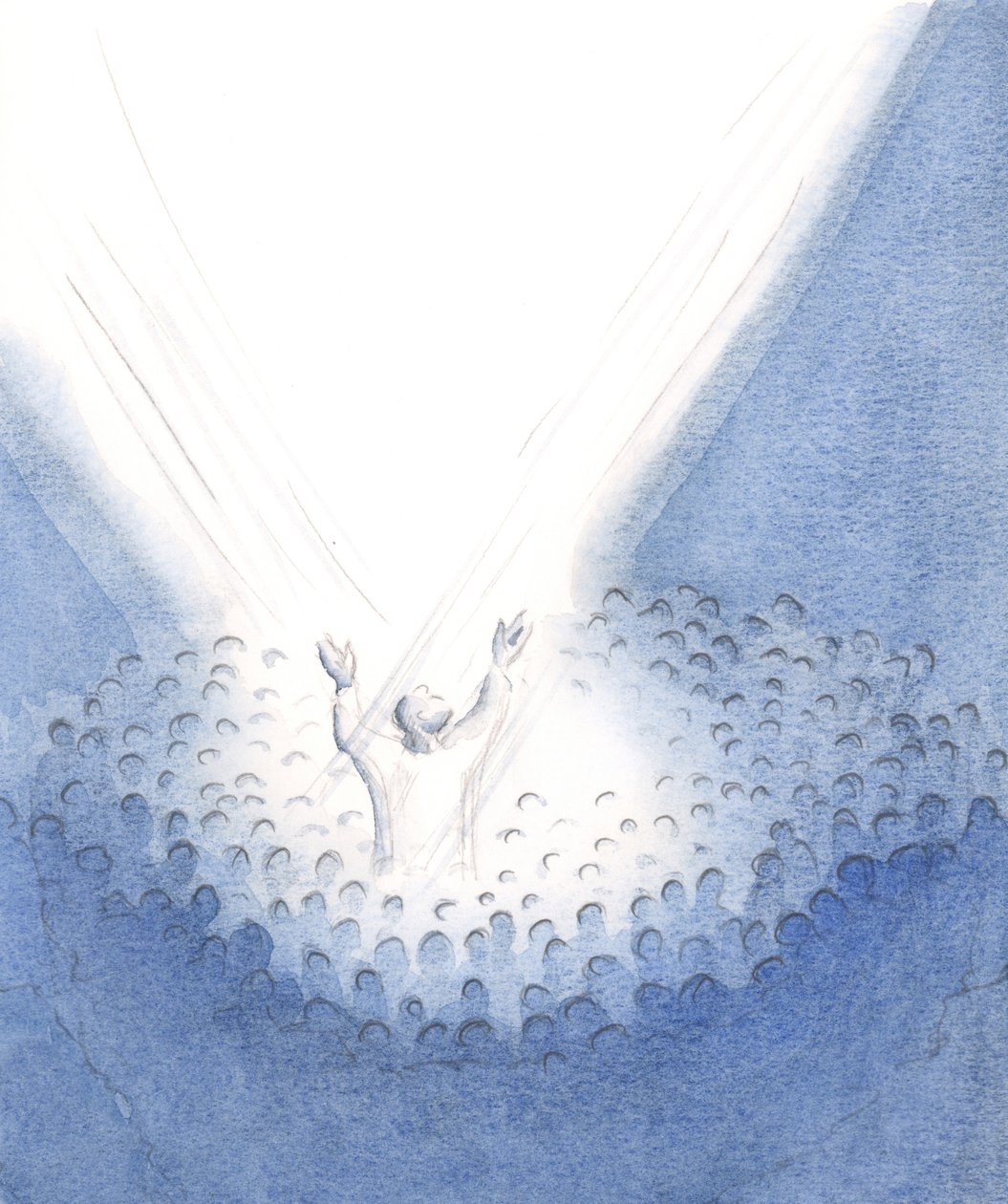 Kristus on läsnä kanssamme messussa, todella ihmisenä, keskuudestamme tarjoamassa ylevää Uhrinsa veljiensä ja sisartensa puolesta., 2001 (paperilla) tekijältä Elizabeth Wang