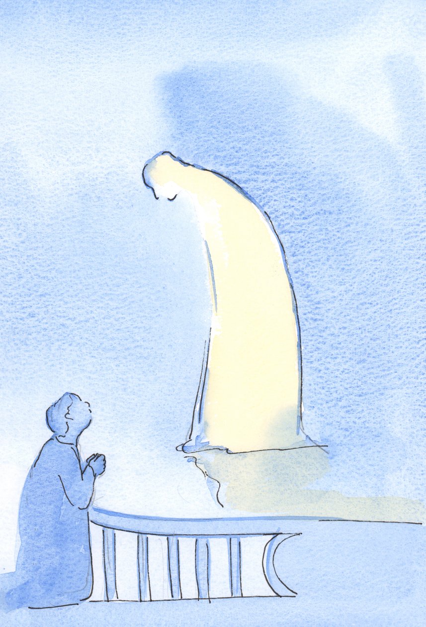 Kristus on hellä ja ystävällinen, kun käännymme Hänen puoleensa, 2002 (paperilla) tekijältä Elizabeth Wang