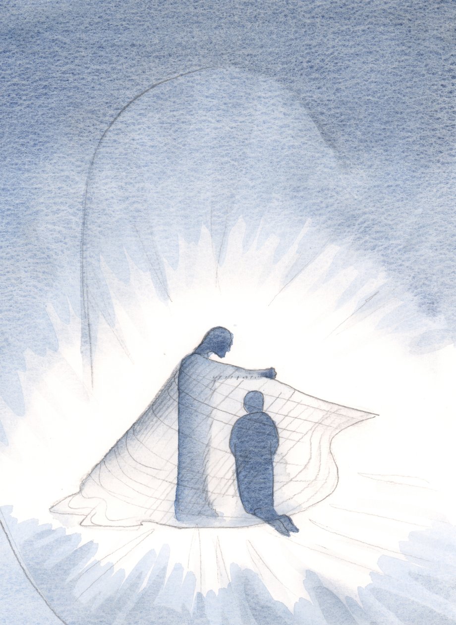 Kristus sai minut näkemään kultaisen viitta, jota käytän nyt, Hänen anteliaisuuttaan, 2000 (paperilla) tekijältä Elizabeth Wang