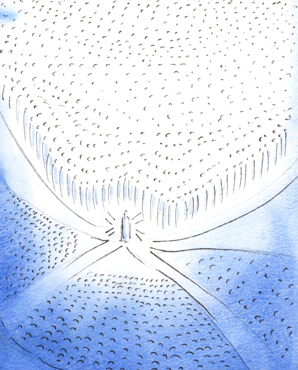Kristus eukaristisen läsnäolonsa kautta on kohtaamis- tai lähentymispiste kaikille, jotka elävät Hänessä, koko kirkossa, 2003 (paperilla) tekijältä Elizabeth Wang