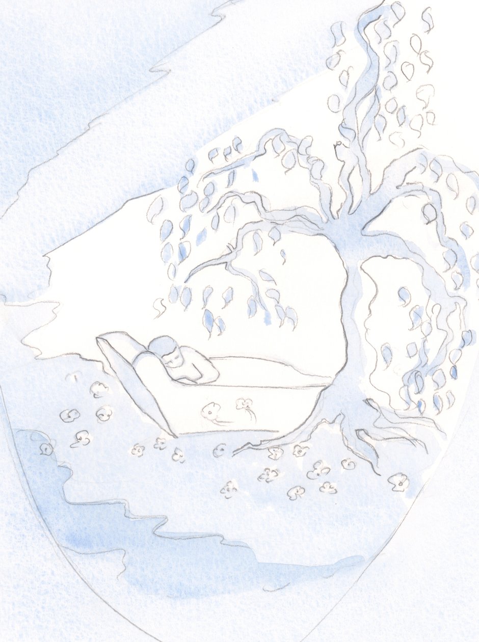Kristuksen läsnäolo sielussa on kuin tuoreen kukan kukkiva oksa, 2000 (paperilla) tekijältä Elizabeth Wang