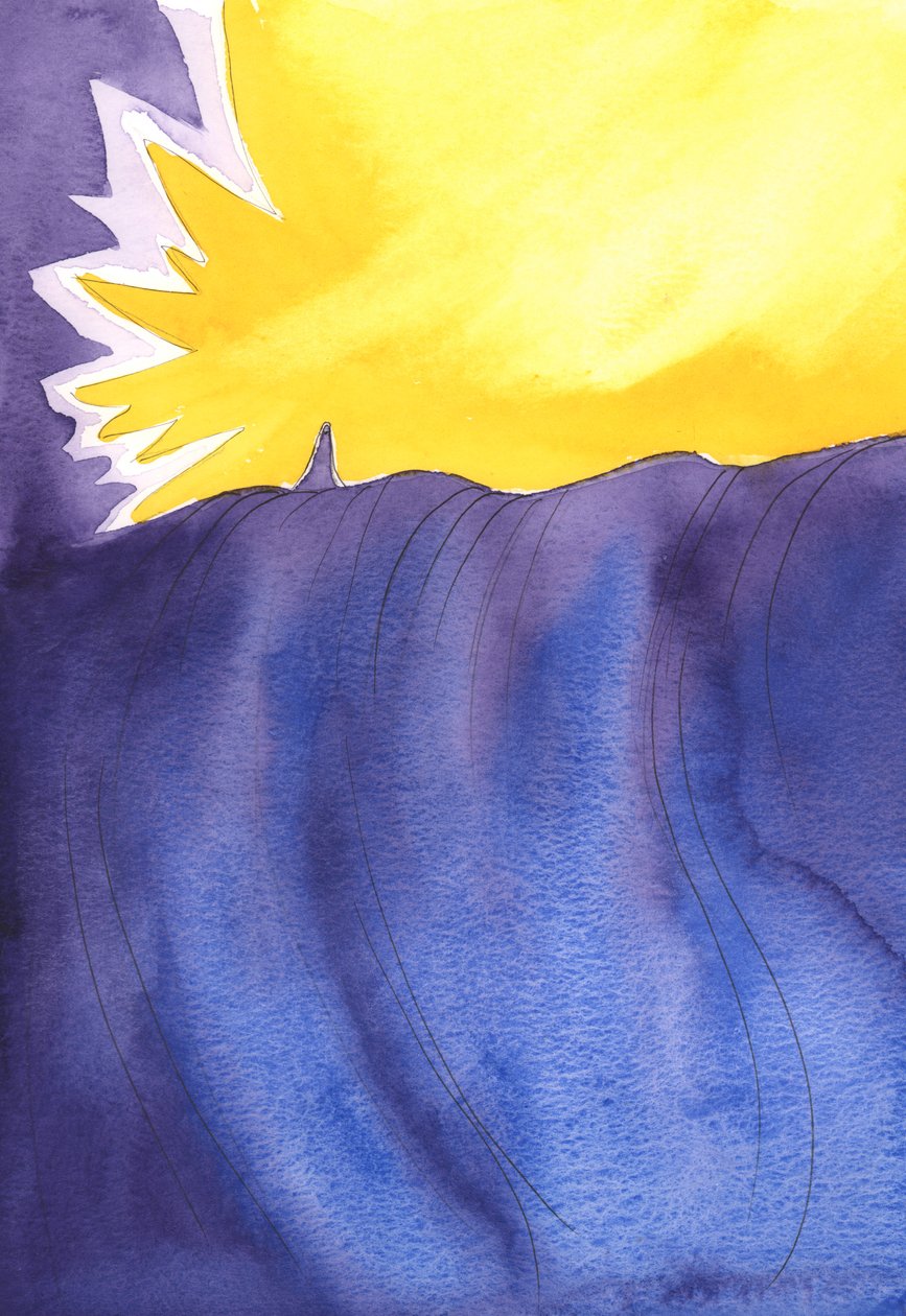Armot vuodatetaan taivaasta, kuin suuri voiman ja hyvyyden joki, Siunatun Neitsyt Marian esirukouksesta Jumalan kanssa, meidän puolestamme, 2003 (paperilla) tekijältä Elizabeth Wang